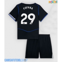 Camisa de time de futebol Chelsea Wesley Fofana #29 Replicas 3º Equipamento Infantil 2025-26 Manga Curta (+ Calças curtas)